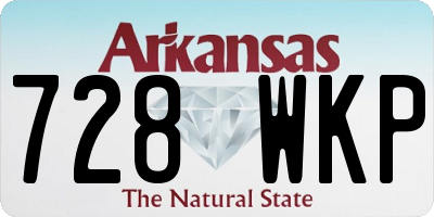 AR license plate 728WKP