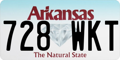 AR license plate 728WKT