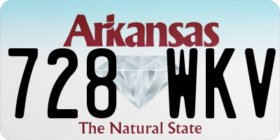 AR license plate 728WKV