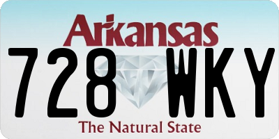 AR license plate 728WKY