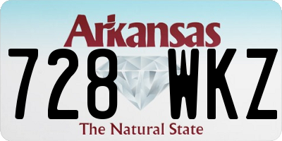AR license plate 728WKZ