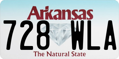 AR license plate 728WLA