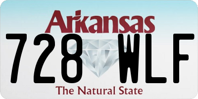 AR license plate 728WLF
