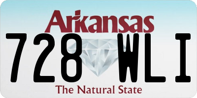 AR license plate 728WLI