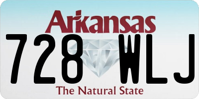 AR license plate 728WLJ