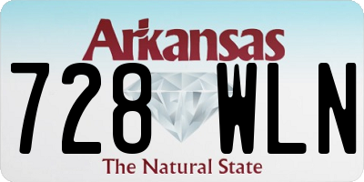 AR license plate 728WLN