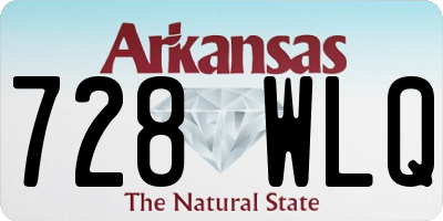 AR license plate 728WLQ