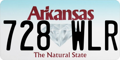 AR license plate 728WLR