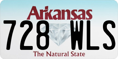 AR license plate 728WLS