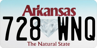 AR license plate 728WNQ