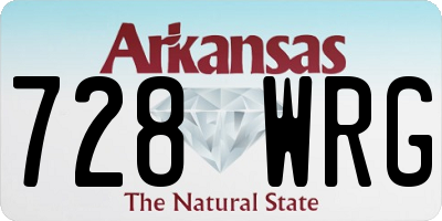 AR license plate 728WRG