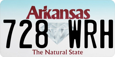 AR license plate 728WRH