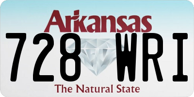 AR license plate 728WRI