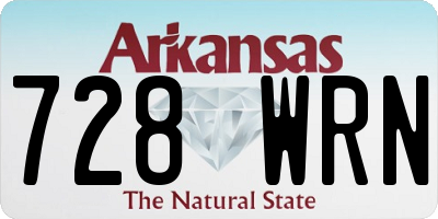 AR license plate 728WRN
