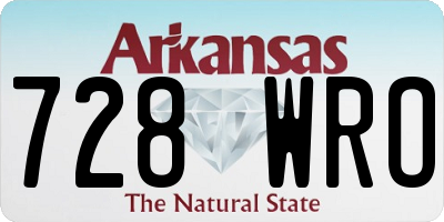 AR license plate 728WRO