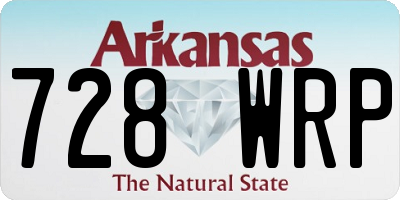 AR license plate 728WRP