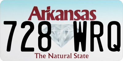 AR license plate 728WRQ