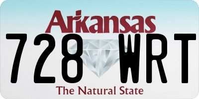 AR license plate 728WRT