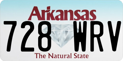 AR license plate 728WRV