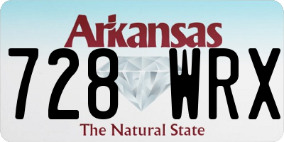 AR license plate 728WRX