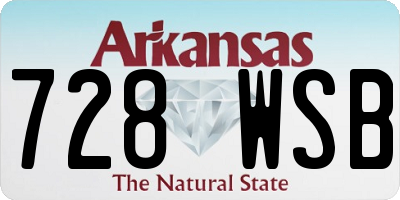 AR license plate 728WSB