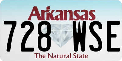 AR license plate 728WSE