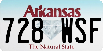 AR license plate 728WSF