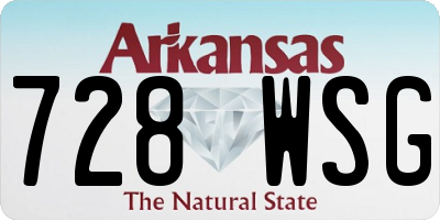 AR license plate 728WSG