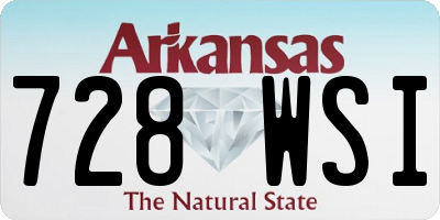AR license plate 728WSI