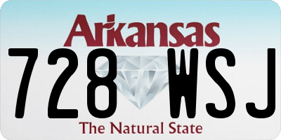 AR license plate 728WSJ
