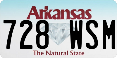 AR license plate 728WSM