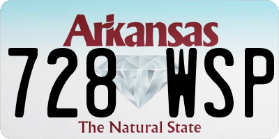 AR license plate 728WSP