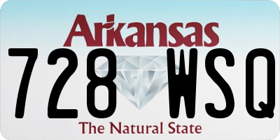 AR license plate 728WSQ