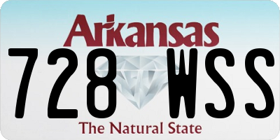 AR license plate 728WSS