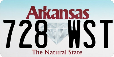 AR license plate 728WST