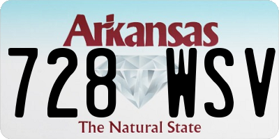 AR license plate 728WSV