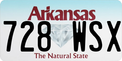 AR license plate 728WSX