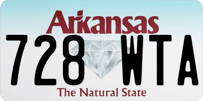 AR license plate 728WTA