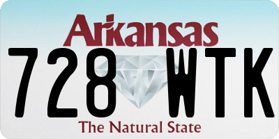 AR license plate 728WTK