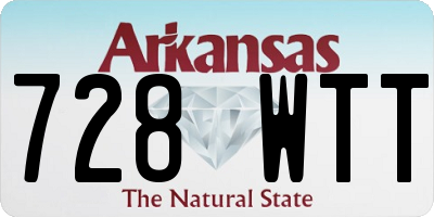 AR license plate 728WTT