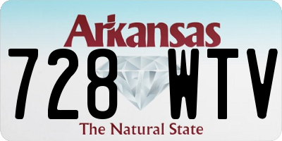 AR license plate 728WTV