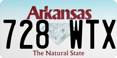 AR license plate 728WTX