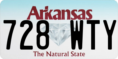 AR license plate 728WTY