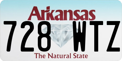 AR license plate 728WTZ