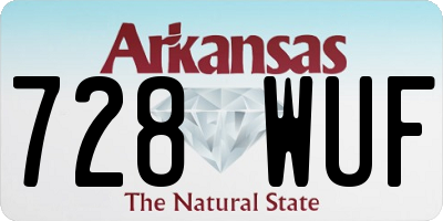 AR license plate 728WUF