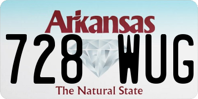 AR license plate 728WUG
