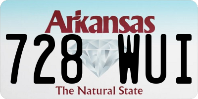 AR license plate 728WUI