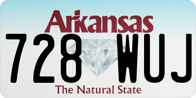 AR license plate 728WUJ