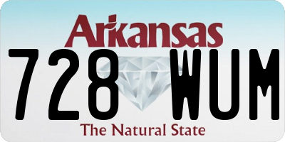 AR license plate 728WUM