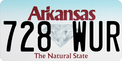 AR license plate 728WUR